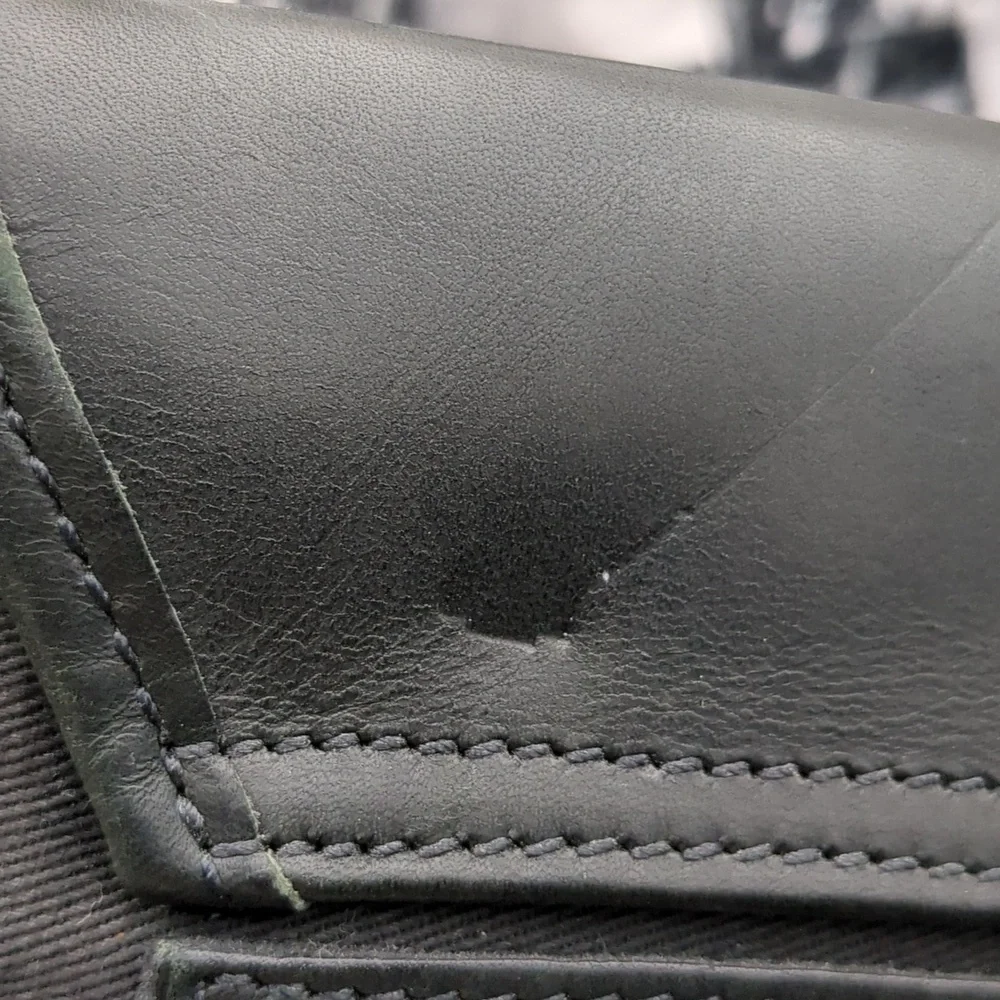 Levenger canvas leather